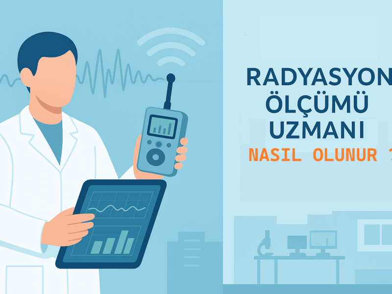 Radyasyon ölçümü uzmanı, elektromanyetik alan ölçüm cihazı ile veri analizi yaparken"